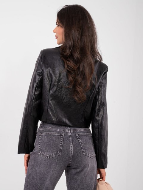 Czarna marynarka damska RUE PARIS – elegancki look na co dzień i na miasto