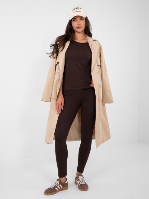 Leginsy RV-LG-2850.20P ciemny brązowy XL