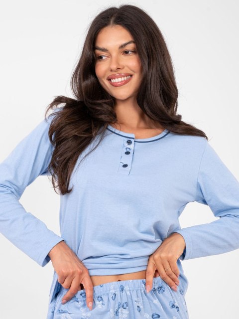 Piżama DU-PI-FP-007.69 jasny niebieski 2XL