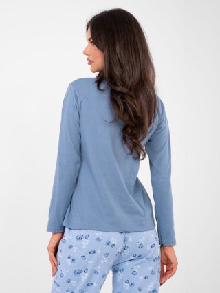 Piżama DU-PI-FP-007.69 szaro-niebieski 2XL