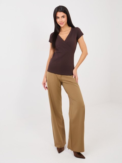 T-shirt RV-TS-5636.03X ciemny brązowy M