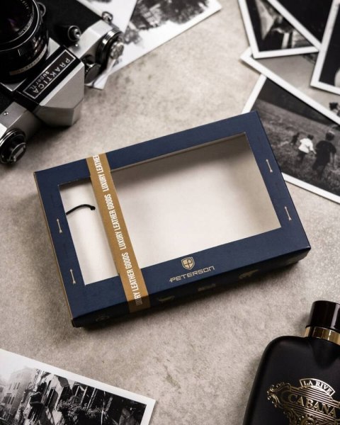 Zestaw portfel i brelok Peterson w firmowym pudełku