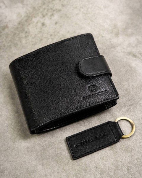 Zestaw portfel i brelok Peterson w firmowym pudełku