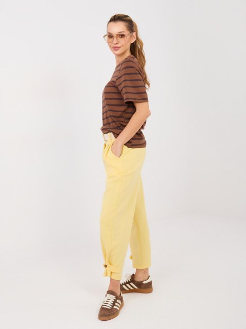 Spodnie MI-SP-P6224.71 jasny żółty