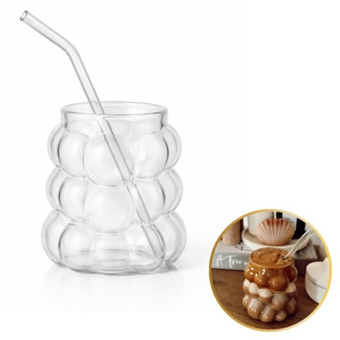 Szklanka 350ml Bubble 1 szt do kawy latte drinków SZK197