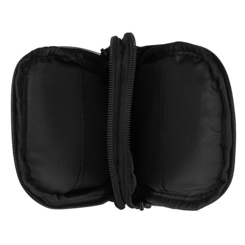 Czarna saszetka do paska wykonana z wytrzymałego poliestru - Rovicky