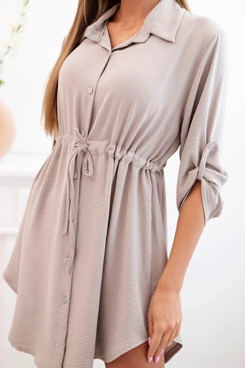 Damska sukienka z guzikami fango – styl casual elegancki