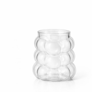 Szklanka Bubble 350 ml do kawy latte i drinków – szkło borokrzemowe