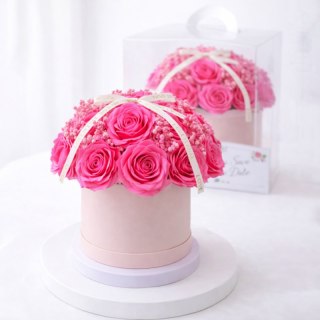 Flower box, bukiet zapachowych kwiatów mydlanych w pudełku 21szt. BUK29