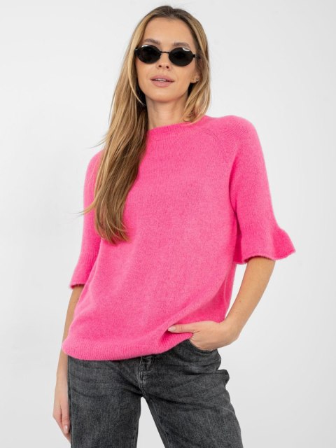 Sweter MI-SW-1901.66 ciemny różowy