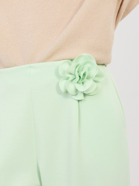 Eleganckie zielone spodnie dresowe damskie