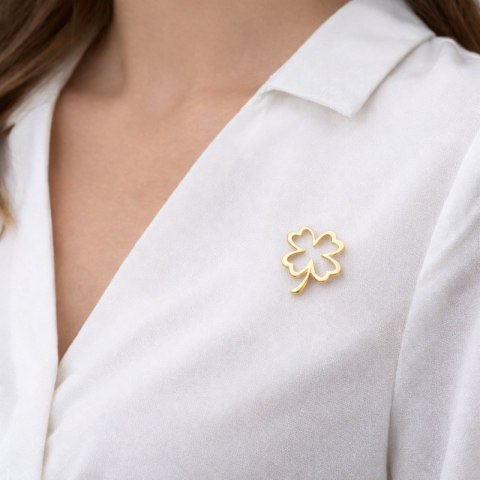 Broszka ozdobna - elegancka złota KONICZYNA BZ228