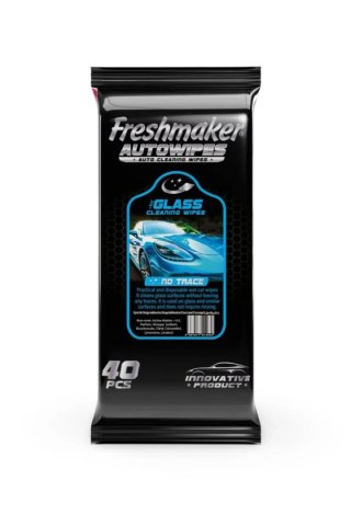 Chusteczki nawilżane do szyb samochodowych Freshmaker AutoWipes 40 szt
