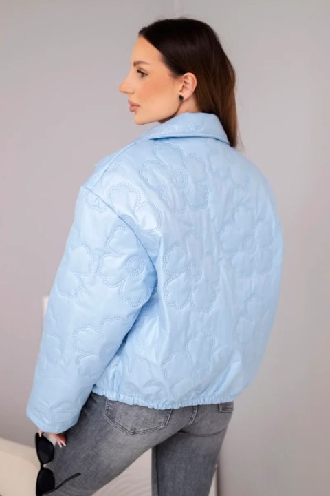 damska kurtka oversize niebieska lekka styl miejski