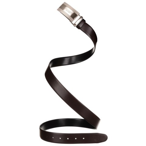 Zestaw prezentowy: dwustronny pasek skórzany w brązowym i czarnym kolorze - Peterson