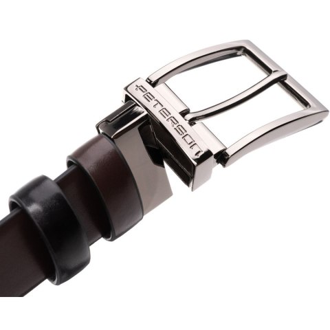 Zestaw prezentowy dwustronny pasek skórzany Peterson + 2 klamry