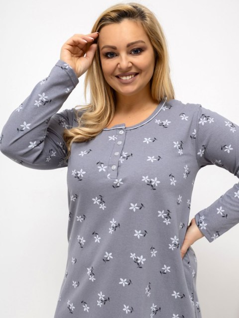 Koszula nocna DU-KN-FP-606.09 ciemny szary 3XL