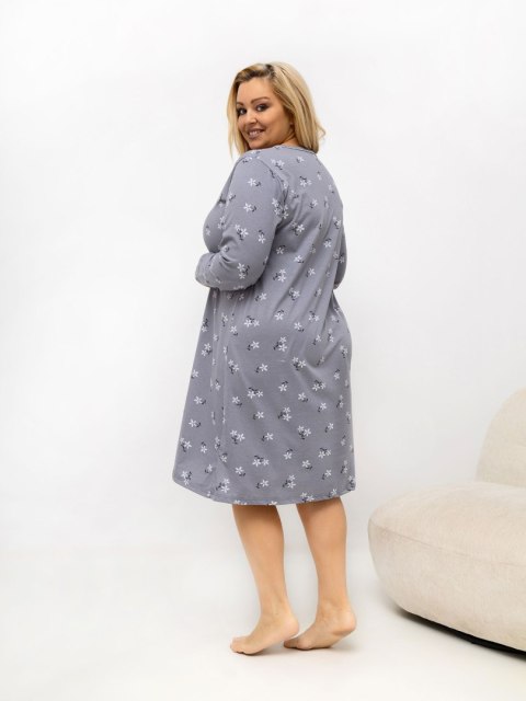 Koszula nocna DU-KN-FP-606.09 ciemny szary 4XL