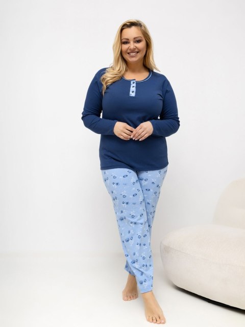 Piżama DU-PI-FP-510.13 ciemny niebieski 2XL