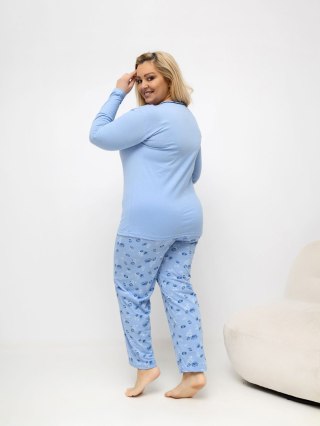Piżama DU-PI-FP-510.13 jasny niebieski 2XL