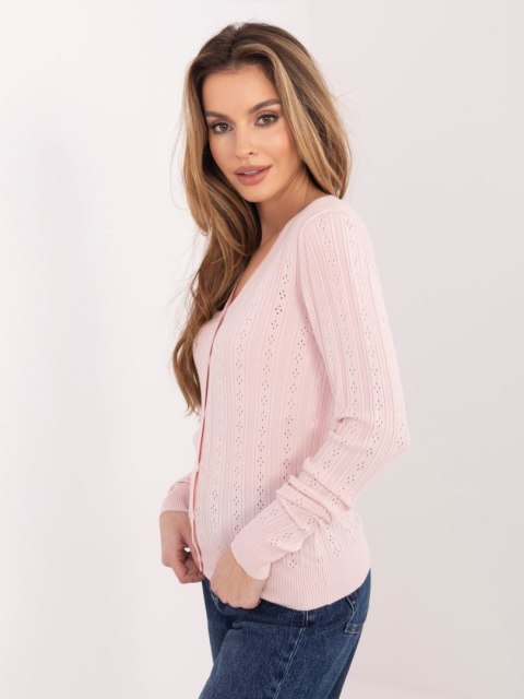 Sweter D90186AK90993A jasny różowy XS