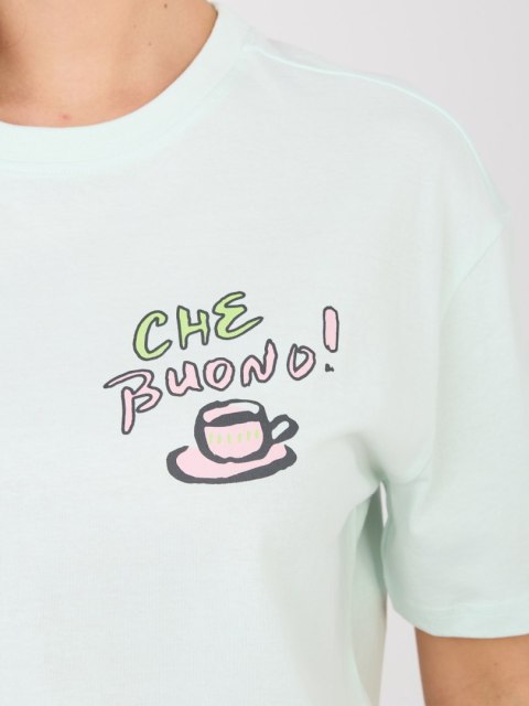 T-shirt D12022AH02645AA mietowy XL