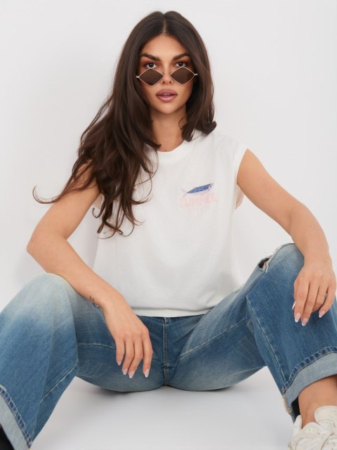 T-shirt D12022M02769B biały S