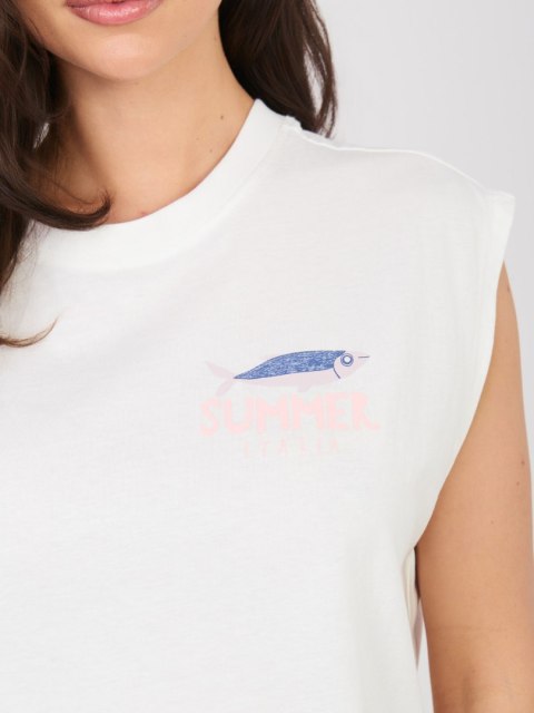 T-shirt D12022M02769B biały S