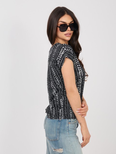 T-shirt D12110M02646F czarny XXL