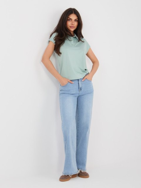 T-shirt D17029M02856A pistacjowy S