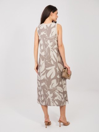 Sukienka D60105M30471A ciemny bezowy XS