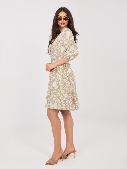 Sukienka D74516M30485A ciemny bezowy L
