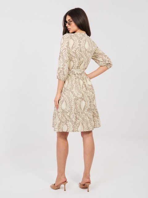 Sukienka D74516M30485A ciemny bezowy XL