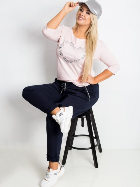 Spodnie dresowe-RV-DR-4765.52-granatowy