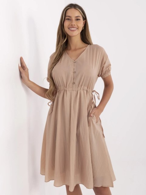 Sukienka-217-SK-25663.02-beżowy