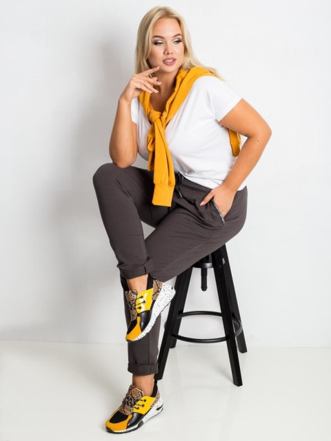 Spodnie dresowe-RV-DR-4765.52-ciemny khaki