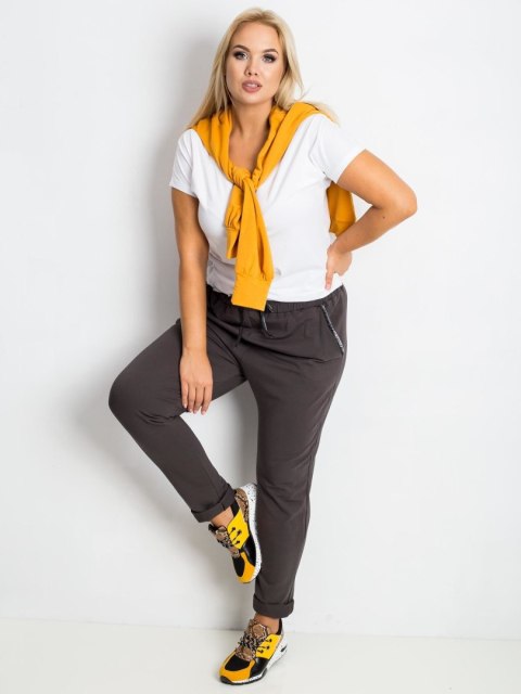 Spodnie dresowe-RV-DR-4765.52-ciemny khaki