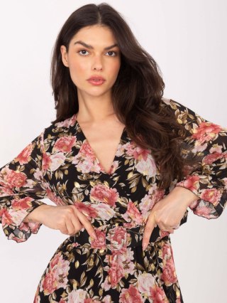 Sukienka-DHJ-SK-12220-2.14P-czarno-różowy