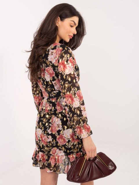 Sukienka-DHJ-SK-12220-2.14P-czarno-różowy