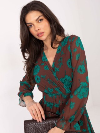 Sukienka-DHJ-SK-12220-3.51P-brązowy