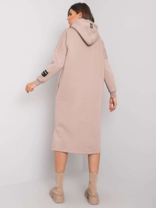 Sukienka-RV-SK-7359.25X-ciemny bezowy