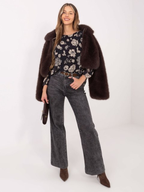 Bluzka-DHJ-BZ-8643-1.37P-czarno-beżowy