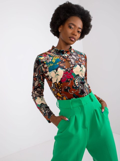 Bluzka-DHJ-BZ-6291-1.77P-brązowy