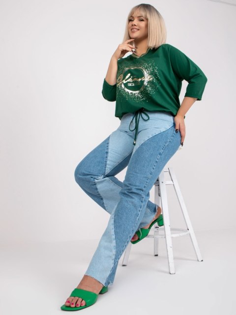 Bluzka-RV-BZ-7578.66-ciemny zielony