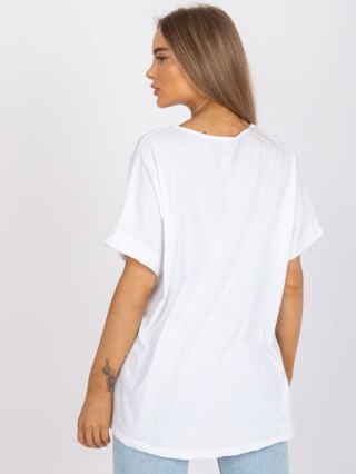 T-shirt-DHJ-TS-6860.26X-biało-żółty