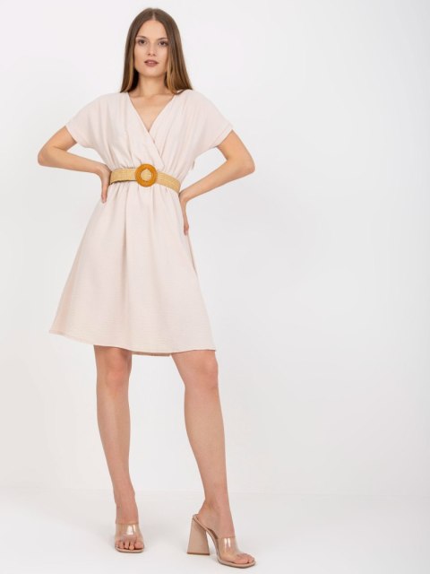 Sukienka-CA-SK-6308.55-jasny beżowy