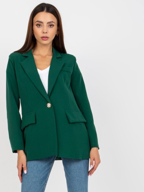 Marynarka-DHJ-MA-15556.22X-ciemny zielony