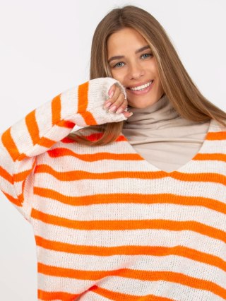 Sweter-TW-SW-BI-M59.25-pomarańczowy