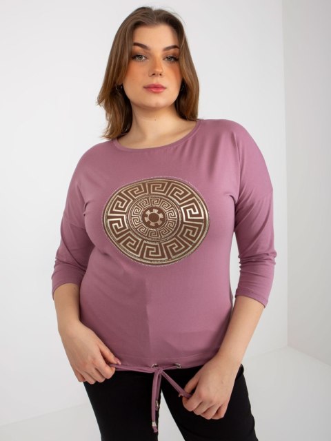 Bluzka-RV-BZ-8454.20P-ciemny różowy