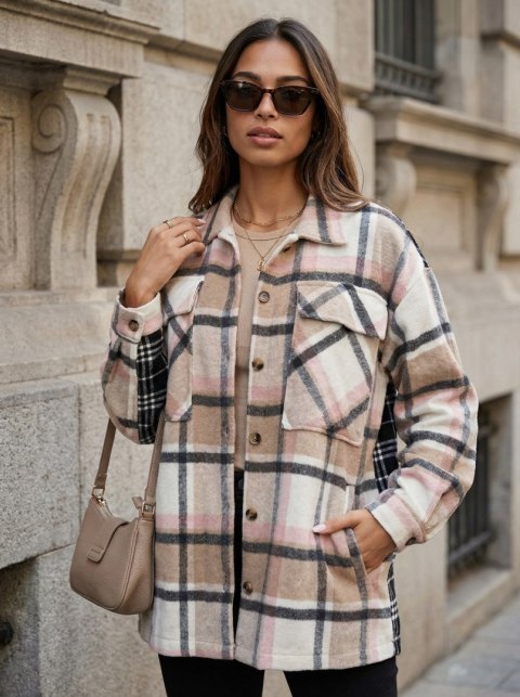 Koszula-DN-KS-3841.02-czarno-beżowy